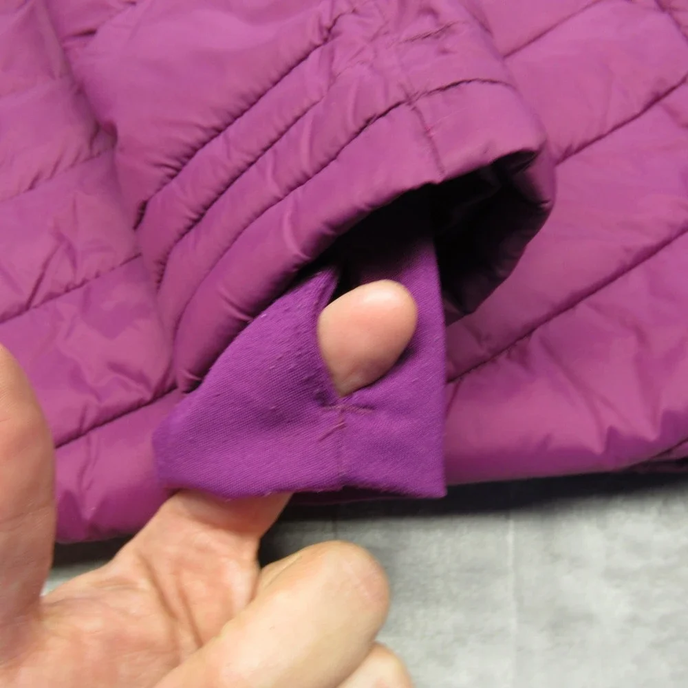 Spyder Jacket Kids Large Purple Insulated Thumbholes Hooded Quilted Puffer‎
